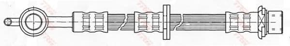 PHD501 TRW Гальмівний шланг для Toyota Yaris