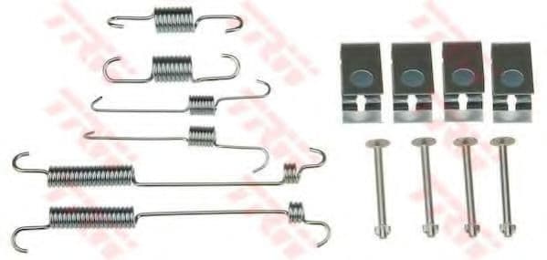 SFK381 TRW Монтажний комплект барабанних гальмівних колодок для Hyundai Getz