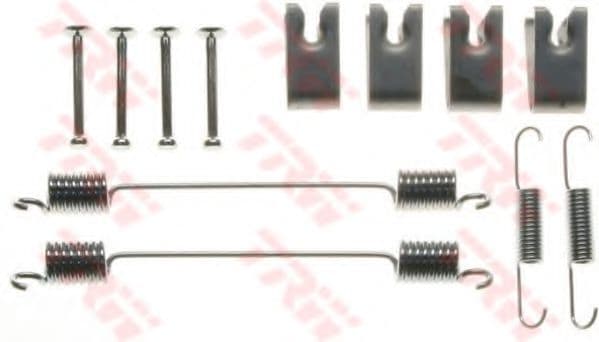 SFK410 TRW Монтажный комплект барабанных тормозных колодок