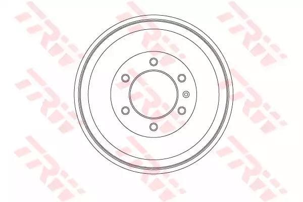 DB4451 TRW Гальмівний барабан для Isuzu D-Max