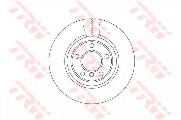 DF6616S TRW Гальмівний диск для BMW 5 Series