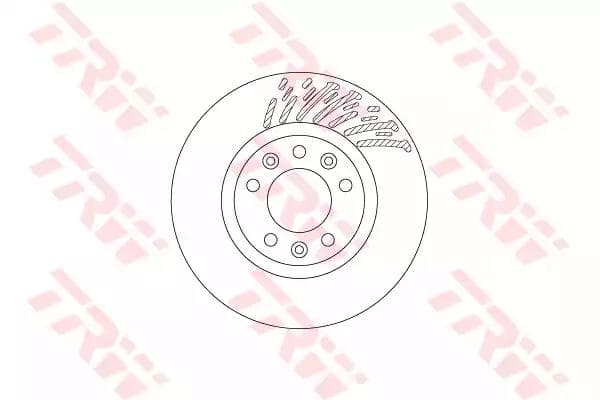 DF6657 TRW Тормозной диск