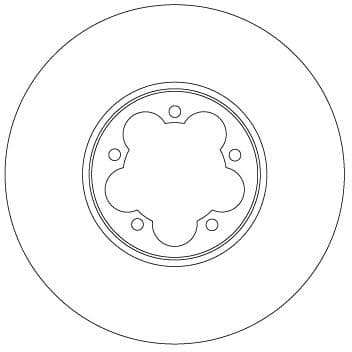 DF6921S TRW Гальмівний диск для Ford Transit