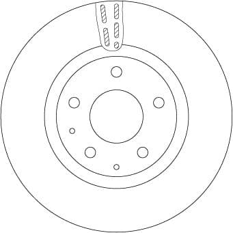 df6575 TRW Тормозной диск