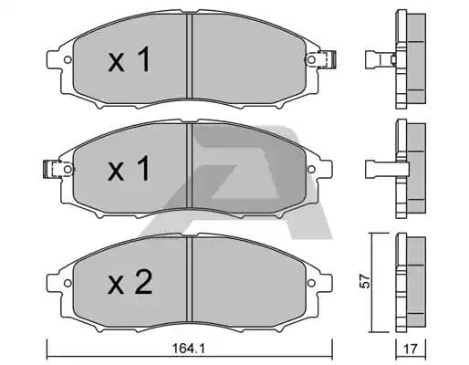 bpni1903 Aisin Гальмівні колодки
