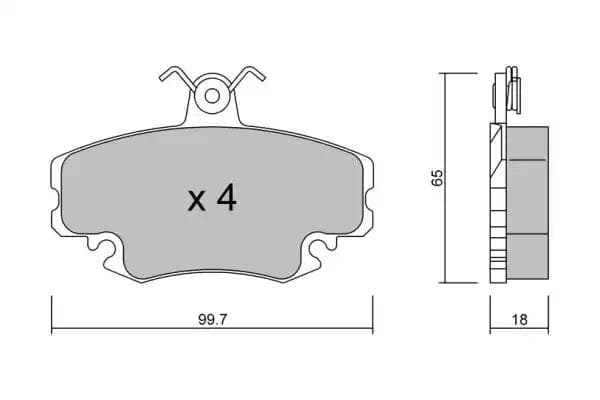 bpre1015 Aisin Гальмівні колодки