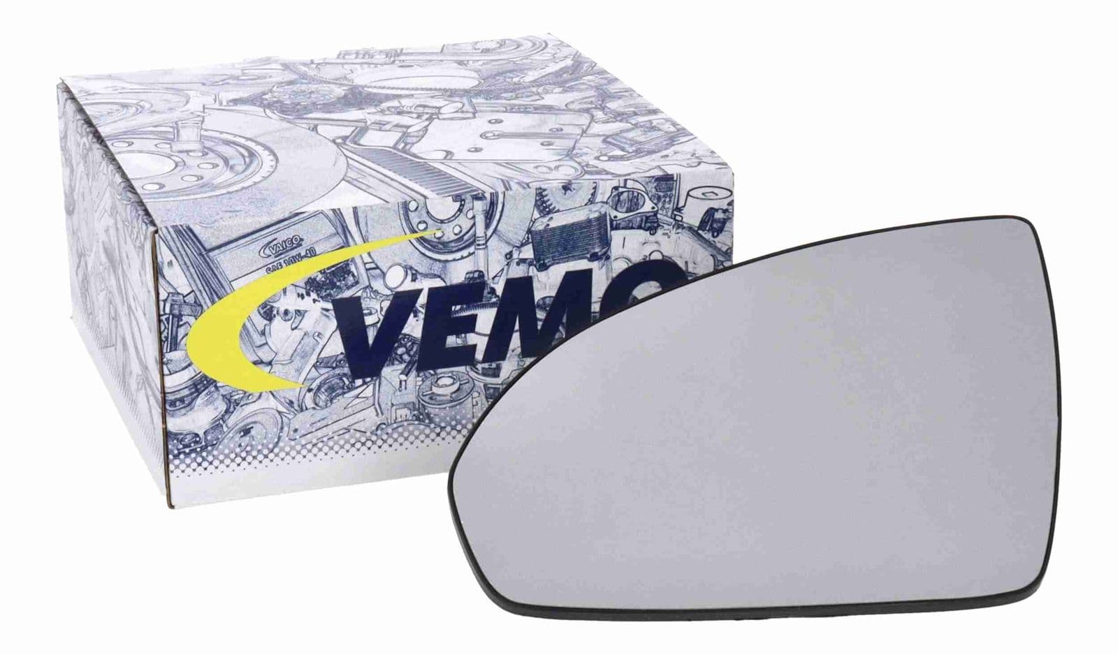 v30690040 Vemo Стекло наружного зеркала для Smart Fortwo