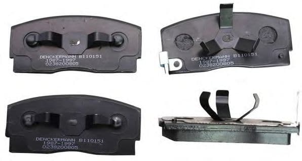 B110151 Denckermann Гальмівні колодки