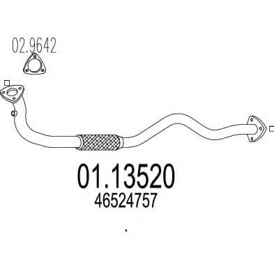01.13520 MTS Приемная труба