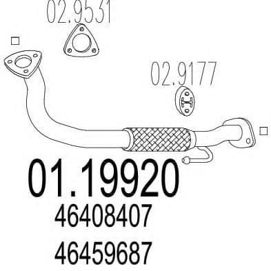01.19920 MTS Приймальна труба