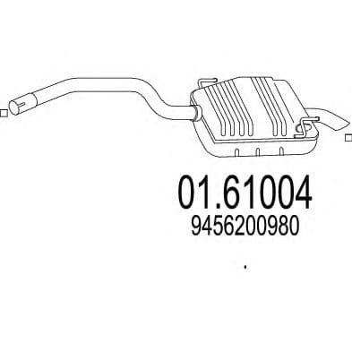 01.61004 MTS Глушитель выхлопных газов конечный