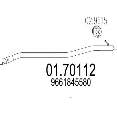 01.70112 MTS Приемная труба
