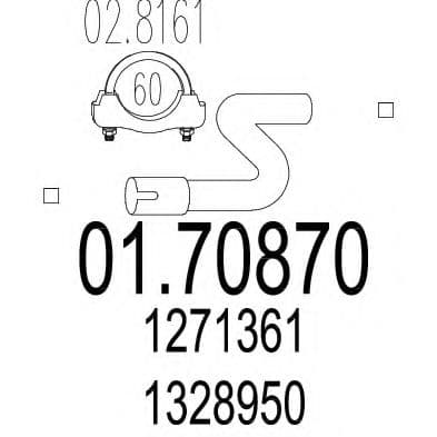 01.70870 MTS Приймальна труба