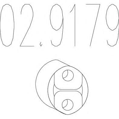 02.9179 MTS Кронштейн кріплення вихлопної магістралі