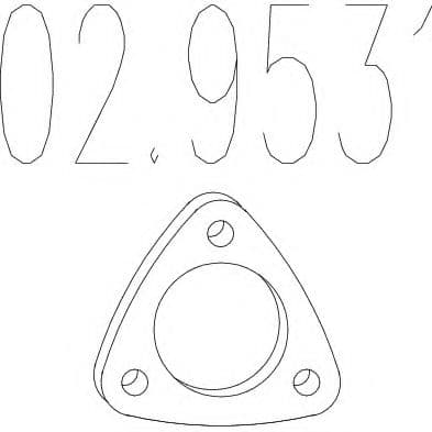 02.9531 MTS Прокладка приймальної труби