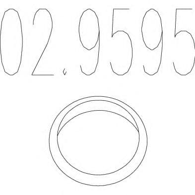 02.9595 MTS Прокладка вихлопної труби