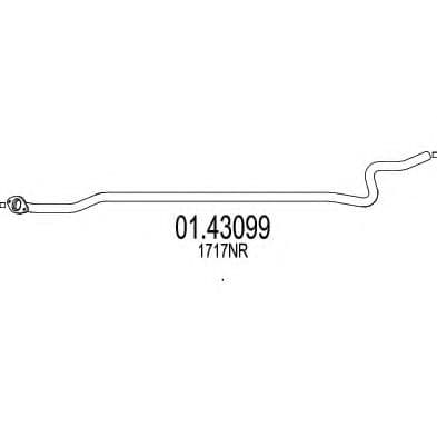 01.43099 MTS Приймальна труба для Peugeot 207