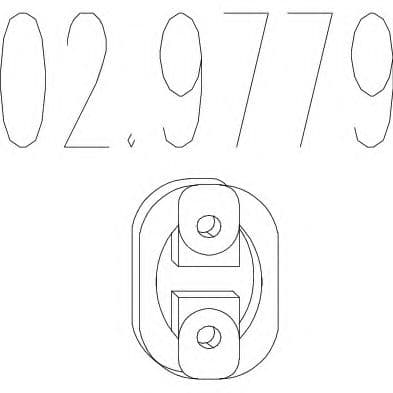 02.9779 MTS Кронштейн кріплення вихлопної магістралі
