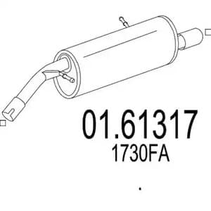 0161317 MTS Глушитель выхлопных газов конечный