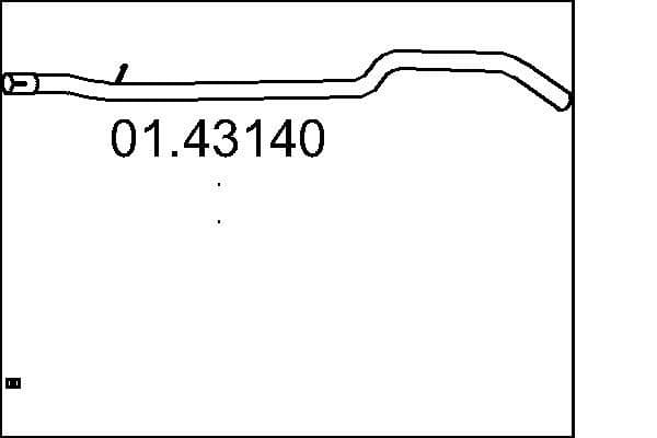0143140 MTS Приймальна труба для Fiat Freemont