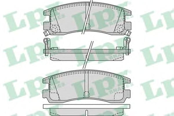 05P1031 LPR Гальмівні колодки