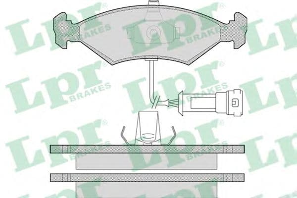 05P1087 LPR Гальмівні колодки