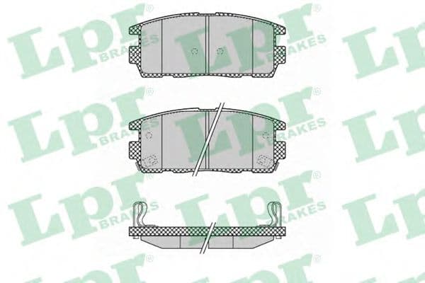 05P1323 LPR Тормозные колодки