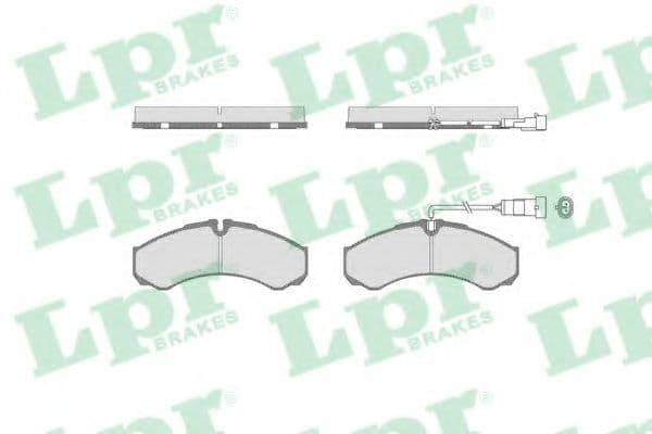 05P1515 LPR Гальмівні колодки