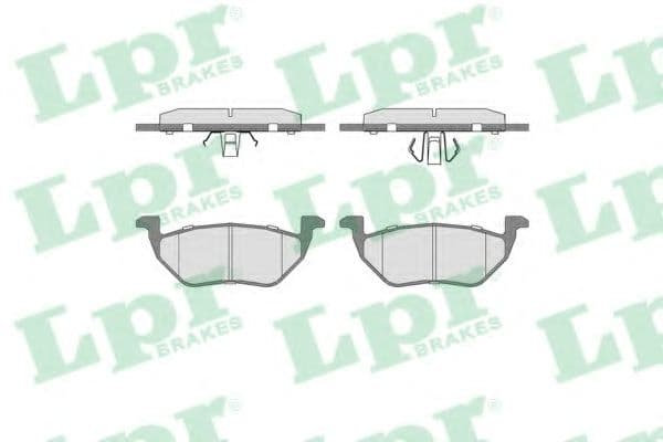 05P1620 LPR Тормозные колодки