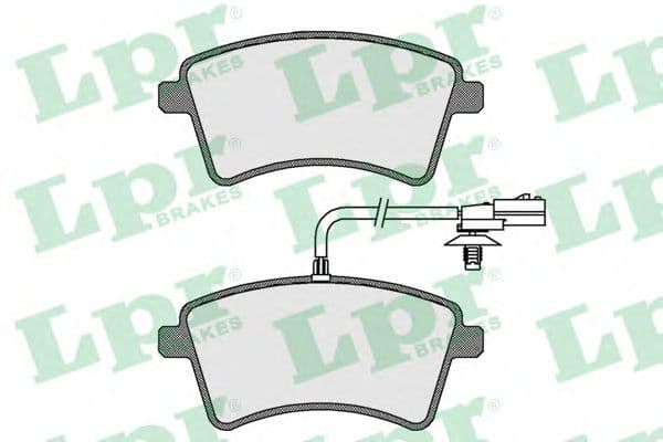 05P1800 LPR Гальмівні колодки для Renault Kangoo