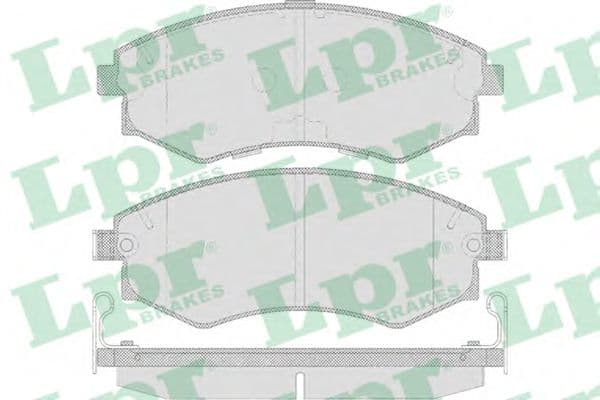 05P640 LPR Тормозные колодки