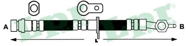 6T47424 LPR Гальмівний шланг