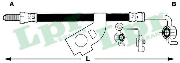 6T46227 LPR Гальмівний шланг