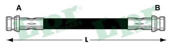 6T47839 LPR Гальмівний шланг