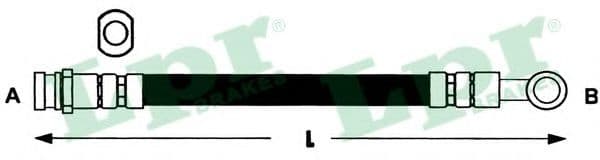 6T48197 LPR Гальмівний шланг