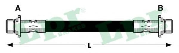 6T48415 LPR Гальмівний шланг