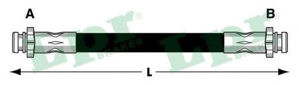 6T48031 LPR Гальмівний шланг