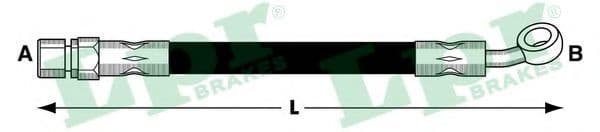 6T48045 LPR Гальмівний шланг