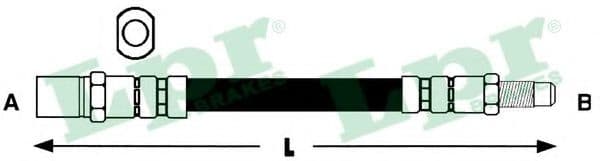 6T46313 LPR Тормозной шланг