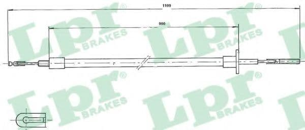 C0051C LPR Трос зчеплення для Iveco Daily II