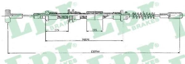 C0160B LPR Трос ручного гальма для Iveco Daily III