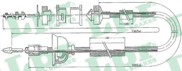 C0170C LPR Трос зчеплення для Peugeot 405