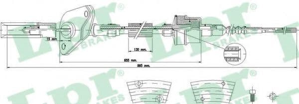 C0565C LPR Трос сцепления