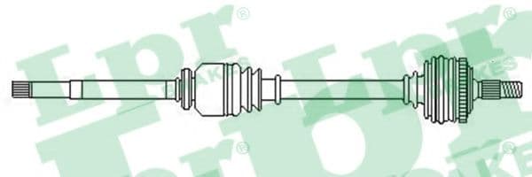 DS52451 LPR Піввісь для Renault Kangoo