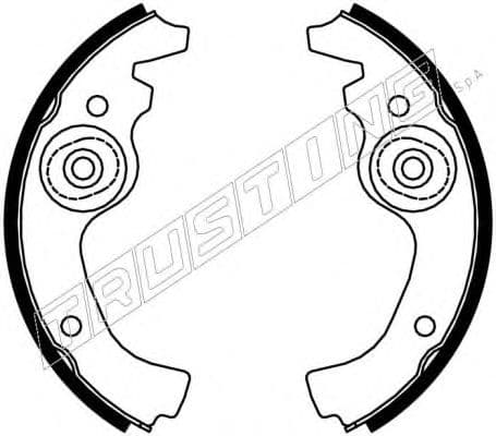034.038 Trusting Гальмівні колодки для Fiat 126