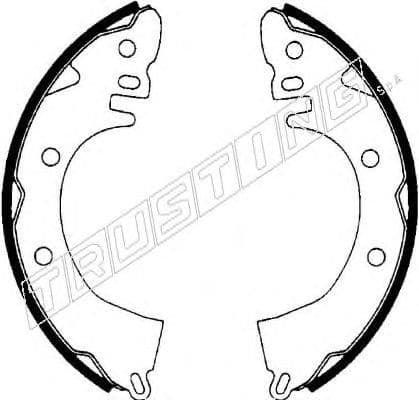 064.142 Trusting Гальмівні колодки для Mitsubishi Lancer