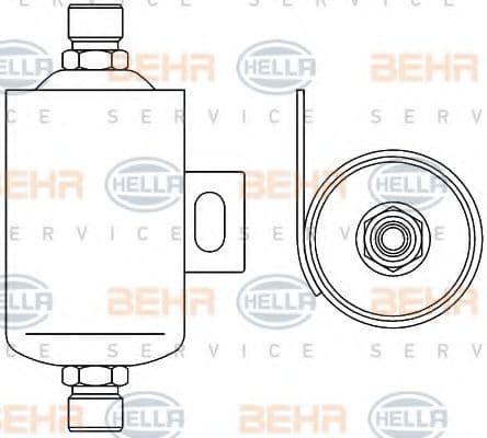 8FT 351 192-491 Behr Hella Осушитель кондиционера