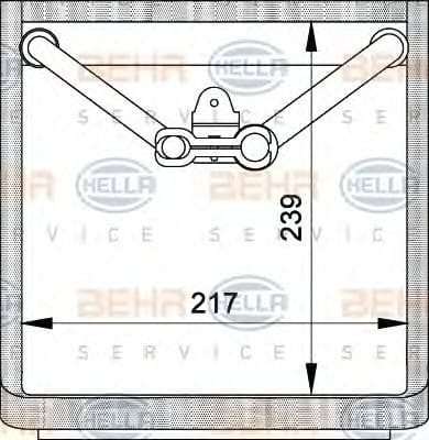 8FV 351 210-341 Behr Hella Випарник кондиціонера