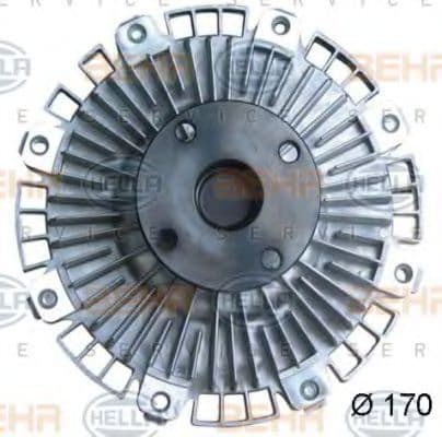 8MV 376 734-271 Behr Hella Віскомуфта вентилятора