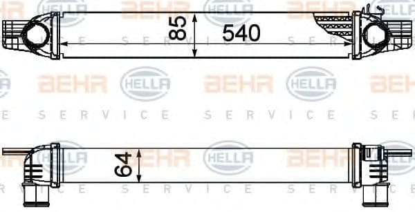 8ML 376 746-531 Behr Hella Інтеркулер